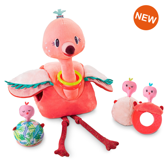  anais the flamingo and her babies activity toy 